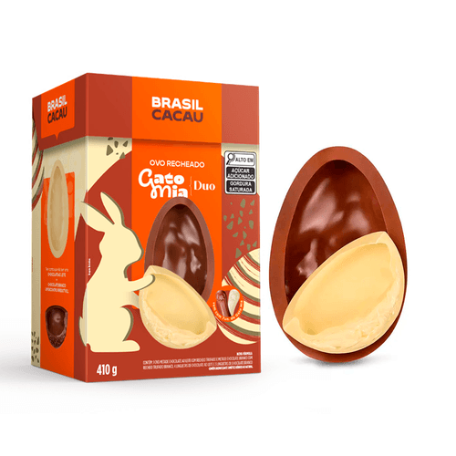 Ovo de Páscoa Recheado Gato Mia Duo 410g